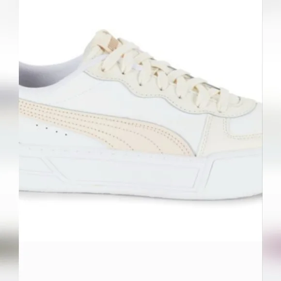 Puma Women's  Syke Athletic Shoes White Beige Peach 374764-23 Sz 10 NWOT/NO BOX - Picture 4 of 14